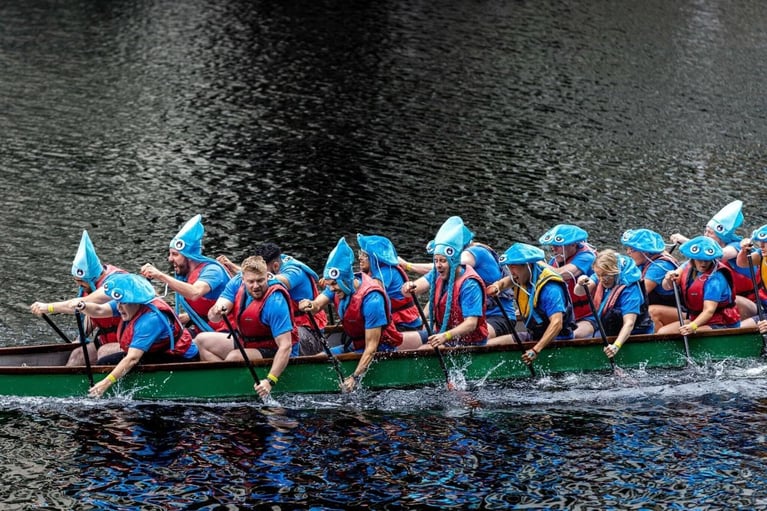 Clausematch hits the podium at the first ever Dragon Boat Race in Canary Wharf