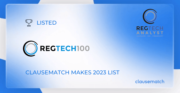 Clausematch named among heavy hitters on RegTech100 2023 list